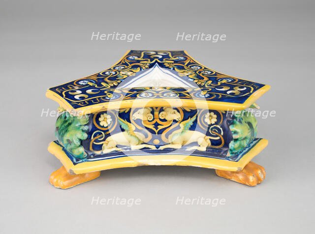 Salt Cellar, Urbino, c. 1530. Creator: Francesco Xanto Avelli.