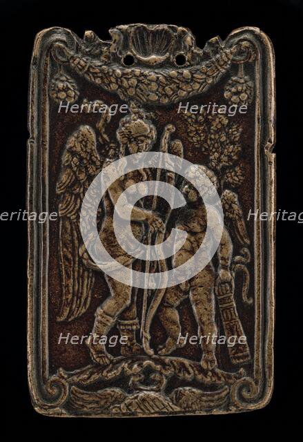 Venus and Cupid [obverse], late 15th century. Creator: Unknown.