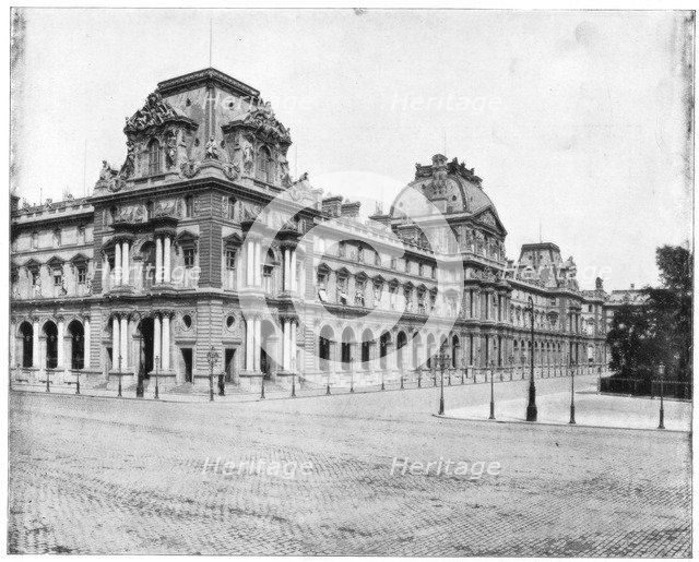 The Louvre, Paris, late 19th century. Artist: John L Stoddard