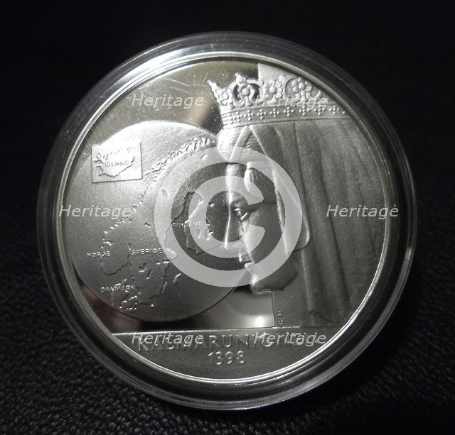 Medal commemorating the Union of Kalmar, 1398. Artist: Orders, decorations and medals  