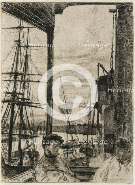 Rotherhithe, 1860. Creator: James Abbott McNeill Whistler.