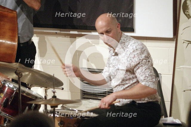 Jon Ormston, Peter Letanka Trio, Steyning Jazz Club, Steyning, West Sussex, 2022. Creator: Brian O'Connor.