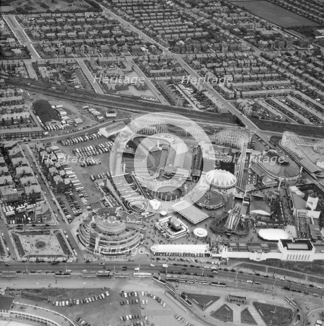 Blackpool Pleasure Beach resort and amusement park, Blackpool, Lancashire, 1959. Artist: Aerofilms.