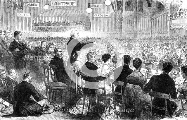 Mr. Gladstone at Leeds: the Banquet, 1881. Creator: Unknown.