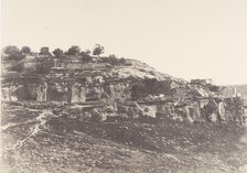 Jérusalem, Village de Siloam, Monolithe de forme égyptienne, 3, 1854. Creator: Auguste Salzmann.