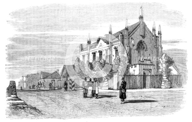 The "Maison Verte", Sebastopol - sketched by E. A. Goodall, 1856.  Creator: Edward Alfred Goodall.