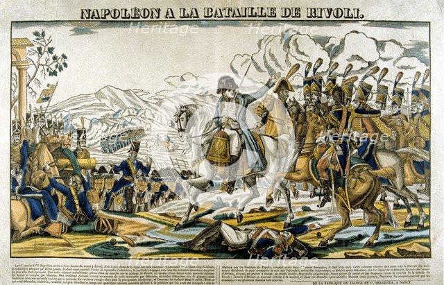 'Napoleon at the Battle of Rivoli', 14 January, 1797. Artist: Unknown