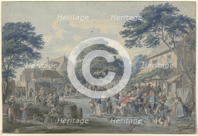 The end of the annual fair, early-mid 19th century. Creator: Anton Radl.