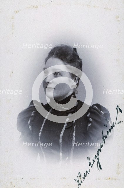 Studio portrait of an 18 year old girl, c1900. Artist: Unknown