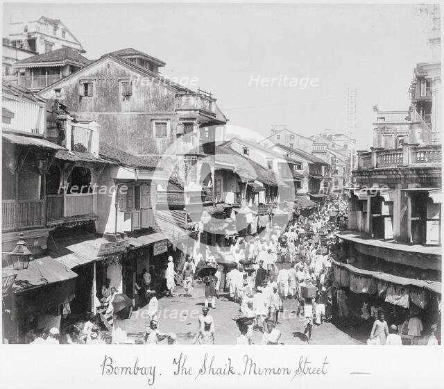 Bombay, The Said-Memon Street, Late 1860s. Creator: Samuel Bourne.