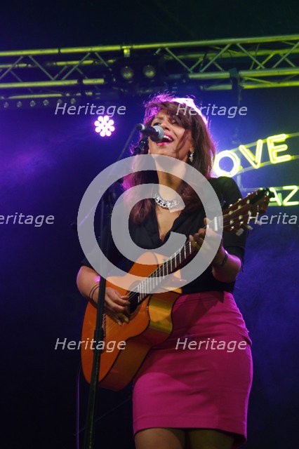 Chloe Charles, Love Supreme Jazz Festival, Glynde Place, East Sussex, 2014. Artist: Brian O'Connor.