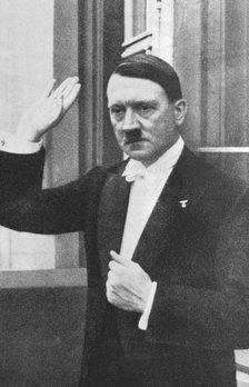 Adolf Hitler in evening dress, c1930s. Artist: Unknown