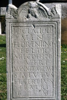 Roman Inscription on Tombstone, c2nd-5th century. Artist: Unknown.