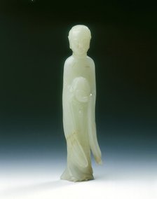 Jade 'long Eliza' figure, late Ming-early Qing dynasty, China, 17th century. Artist: Unknown