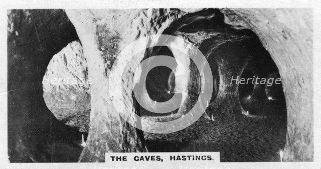 'The Caves, Hastings', Sussex, c1920s. Artist: Unknown