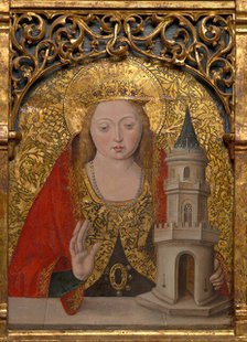 Saints Apollonia, Barbara, and Agatha, 1490/1500. Creator: Master Alejo.