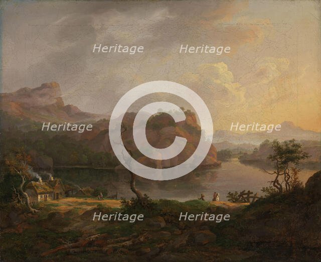 Nordic Landscape with a dead Tree, 1814. Creator: Johan Christian Dahl.