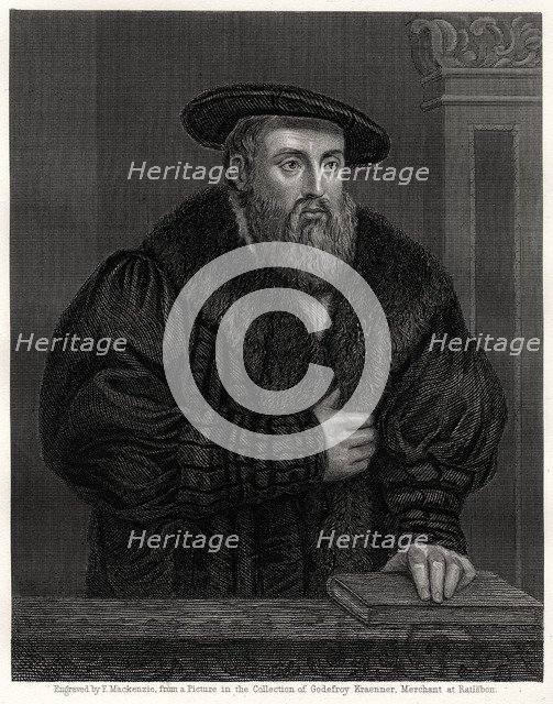 Johannes Kepler, German astronomer, (19th century). Artist: F Mackenzie