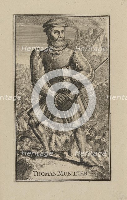 Portrait of Thomas Müntzer (c. 1489-1525).