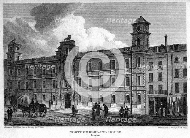 Northumberland House, Westminster, London, 1815.Artist: J Shury