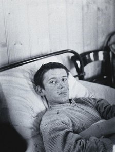 Gloucester smallpox epidemic, 1896: J  Mawson, a smallpox patient, 1896. Creator: HCF of Gloucester.