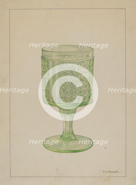 Goblet, 1935/1942. Creator: Ronau William Woiceske.