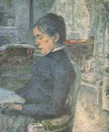 'Portrait of the Artist's Mother Reading', 1881, (1952). Creator: Henri de Toulouse-Lautrec.