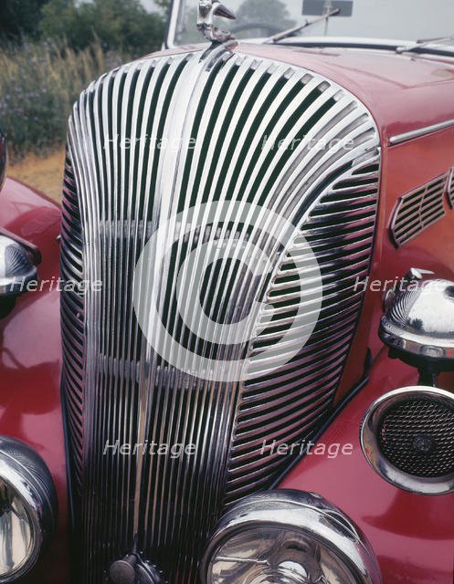 1938 Triumph Dolomite grille. Creator: Unknown.