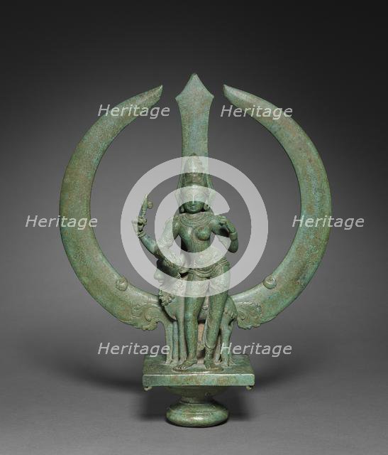 Trident with Shiva as Half-Woman (Ardhanarishvara), c. 1050. Creator: Unknown.