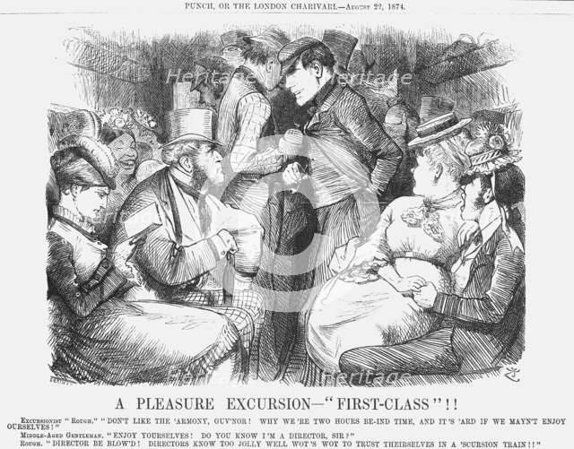 'A Pleasure Excursion - First-Class!', 1824. Artist: Joseph Swain
