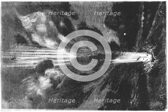 Jules Verne (1828-1905), De la Terre a la Lune, 1865. Artist: Unknown