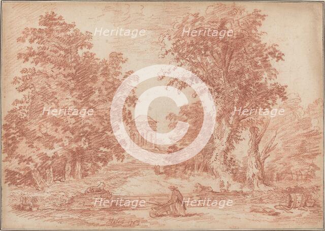 Italian Park with a Tempietto, 1763. Creator: Hubert Robert.