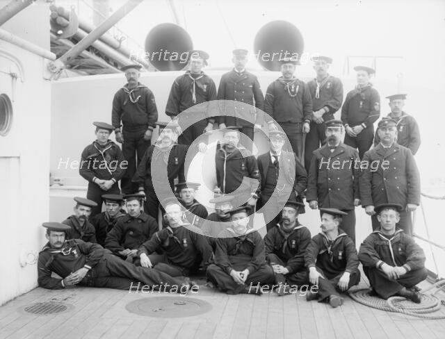 U.S.S. Maine, army and navy union, 1896. Creator: William H. Jackson.