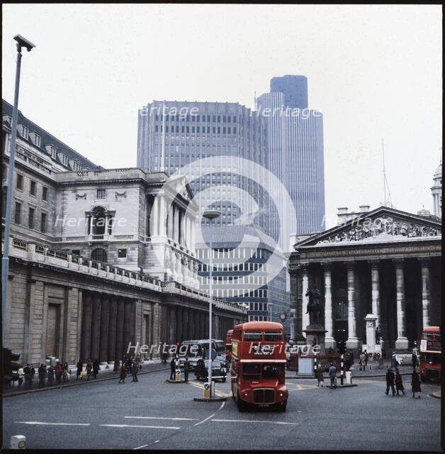 Bank of England, Threadneedle Street, City of London, Greater London Authority, 1975-1985. Creator: Leonard Robin Mattock.