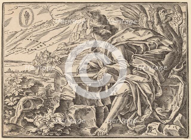 The Four Horsemen of the Apocalypse, published 1630. Creator: Christoph Maurer.