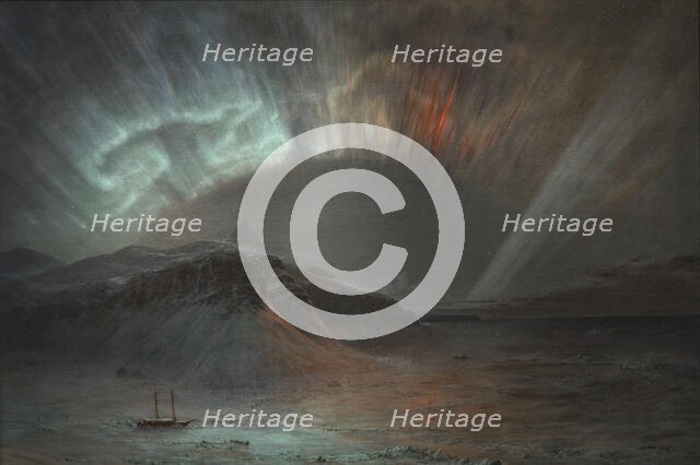 Aurora Borealis, 1865. Creator: Frederic Edwin Church.