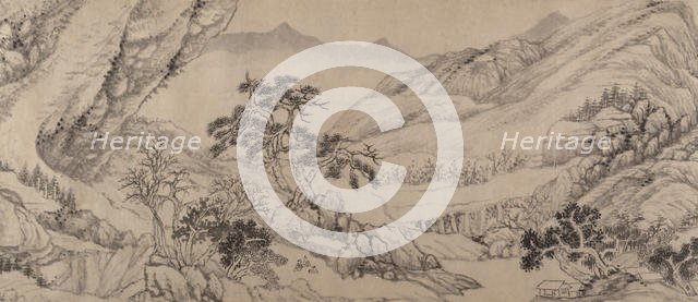 Traveling Amid Streams and Mountains, 1680. Creator: Liu Yu.