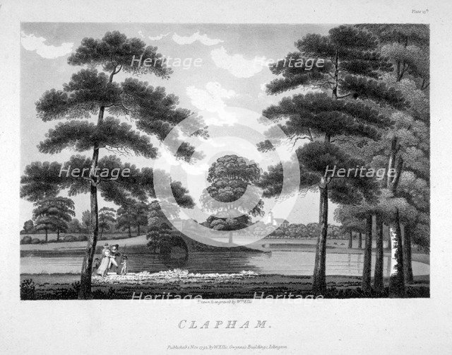 View of Clapham, London, 1792. Artist: William Ellis