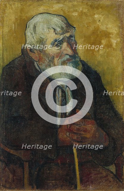 Old Man with a Stick. Artist: Gauguin, Paul Eugéne Henri (1848-1903)