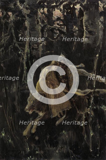 Ivan Tsarevich, 1880. Creator: Viktor Mihajlovic Vasnecov.