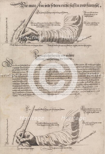 Schreibkunst (The Art of Writing), 1601, 1631. Creator: Anton Neudörffer.