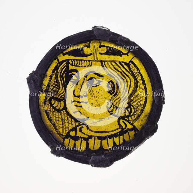 Glass Fragment, European, 13th century. Creator: Unknown.