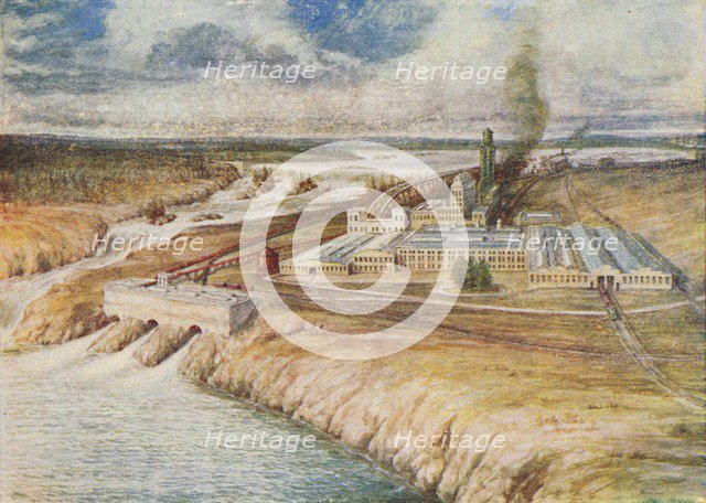 'Paper Mills, Newfoundland', 1924. Artist: Lowther, C.G.