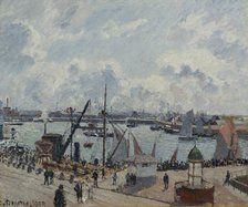 L'Anse des Pilotes, Le Havre, matin, soleil, marée montante, 1903. Creator: Pissarro, Camille (1830-1903).