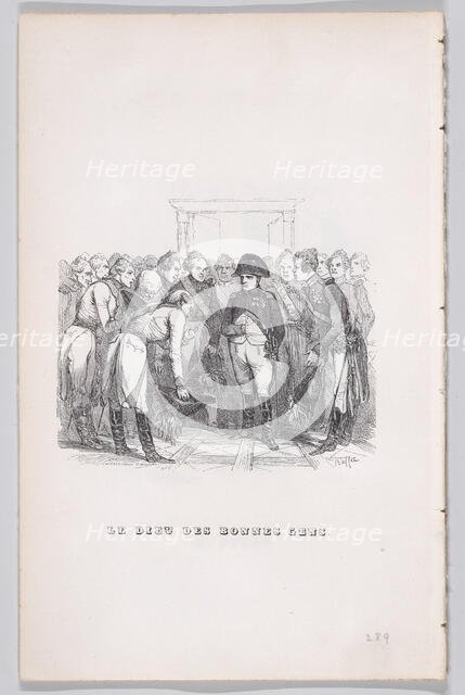 The God of Good People from The Complete Works of Béranger, 1836. Creators: Auguste Raffet, Lacoste, Eugène Guillaumot.