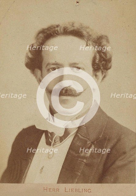 Portrait of pianist and composer Georg Liebling (1865-1946), c. 1900. Creator: Anonymous.