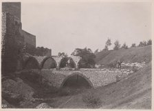 Castle - ruins of the two-storey arcade bridge, Bedzin, 1924. Creator: A Karczewski.