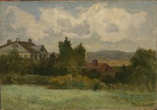 Untitled (houses and trees), 1898. Creator: Edward Mitchell Bannister.