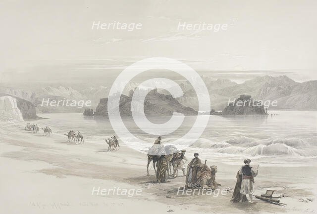 Isle of Graia, Gulf of Akabah, 1844. Creator: David Roberts.