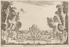 Quarta Scena di Mare, 1637. Creator: Stefano della Bella.